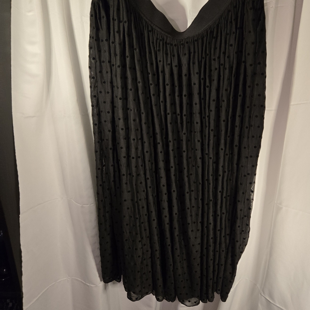Torrid 5XL Black Polka Dot Skirt - Picture 4 of 7